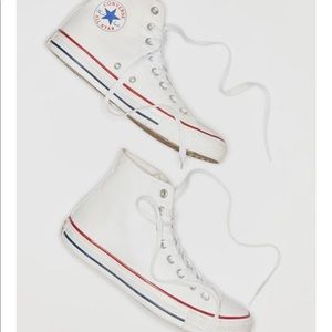 White Converse Chuck Taylor High Tops